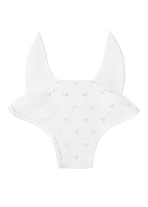 Maximilian Stamp Ear Bonnet White
