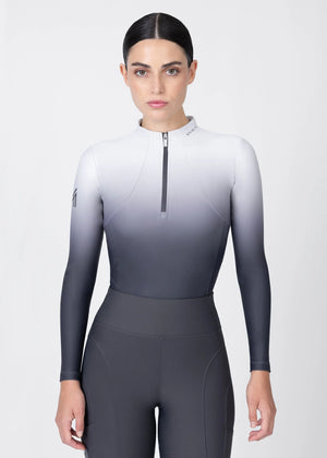 Maximilian Ombré Long Sleeve Base Layer Graphite