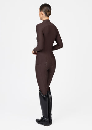 Maximilian Femme Riding Jumpsuit Chocolate