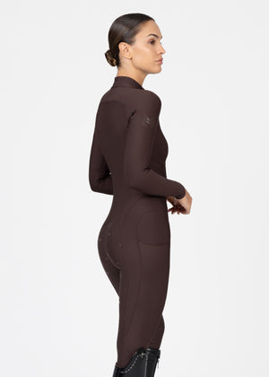 Maximilian Femme Riding Jumpsuit Chocolate