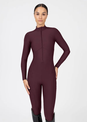 Maximilian Femme Riding Jumpsuit Burgundy