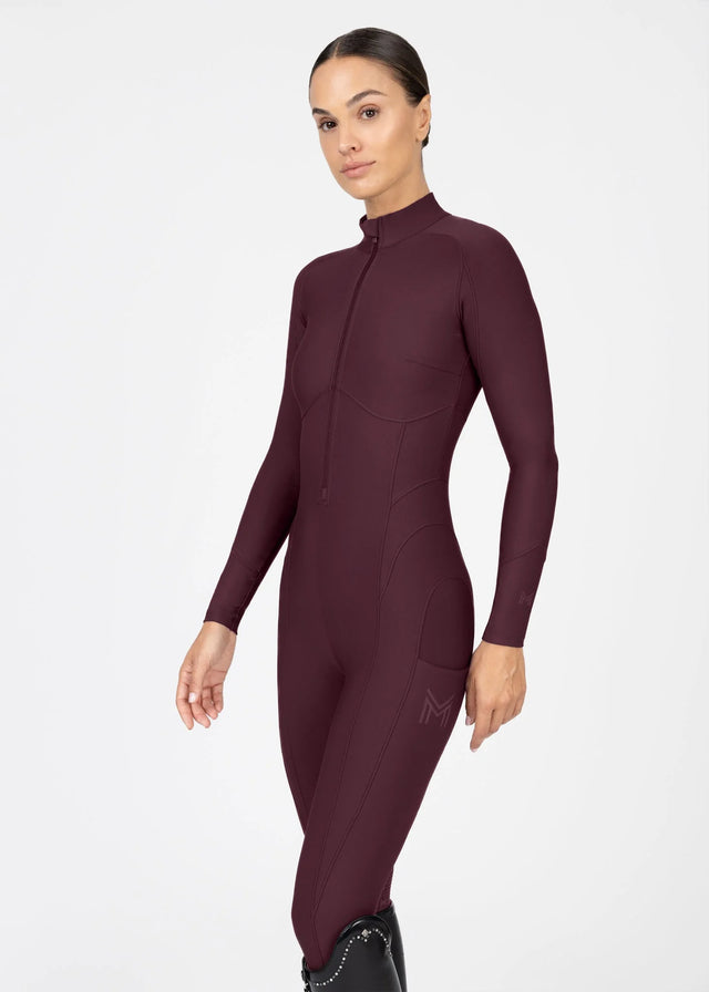 Maximilian Femme Riding Jumpsuit Burgundy