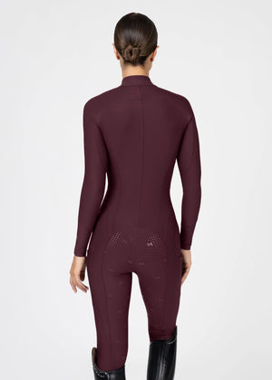 Maximilian Femme Riding Jumpsuit Burgundy