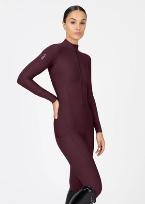 Maximilian Femme Riding Jumpsuit Burgundy
