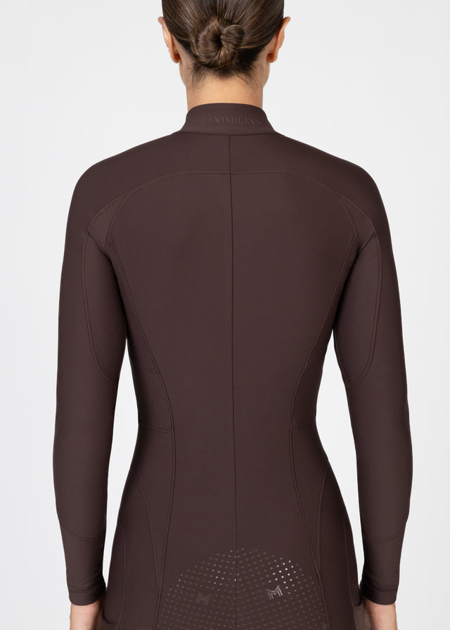 Maximilian Femme Riding Jumpsuit Chocolate