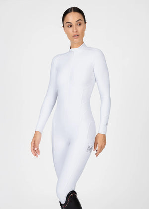 Maximilian Femme Riding Jumpsuit White