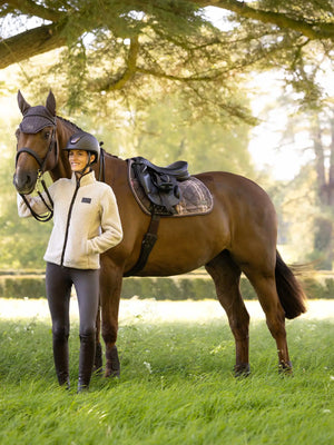 LeMieux Heritage Check Jump Saddle Pad Cocoa