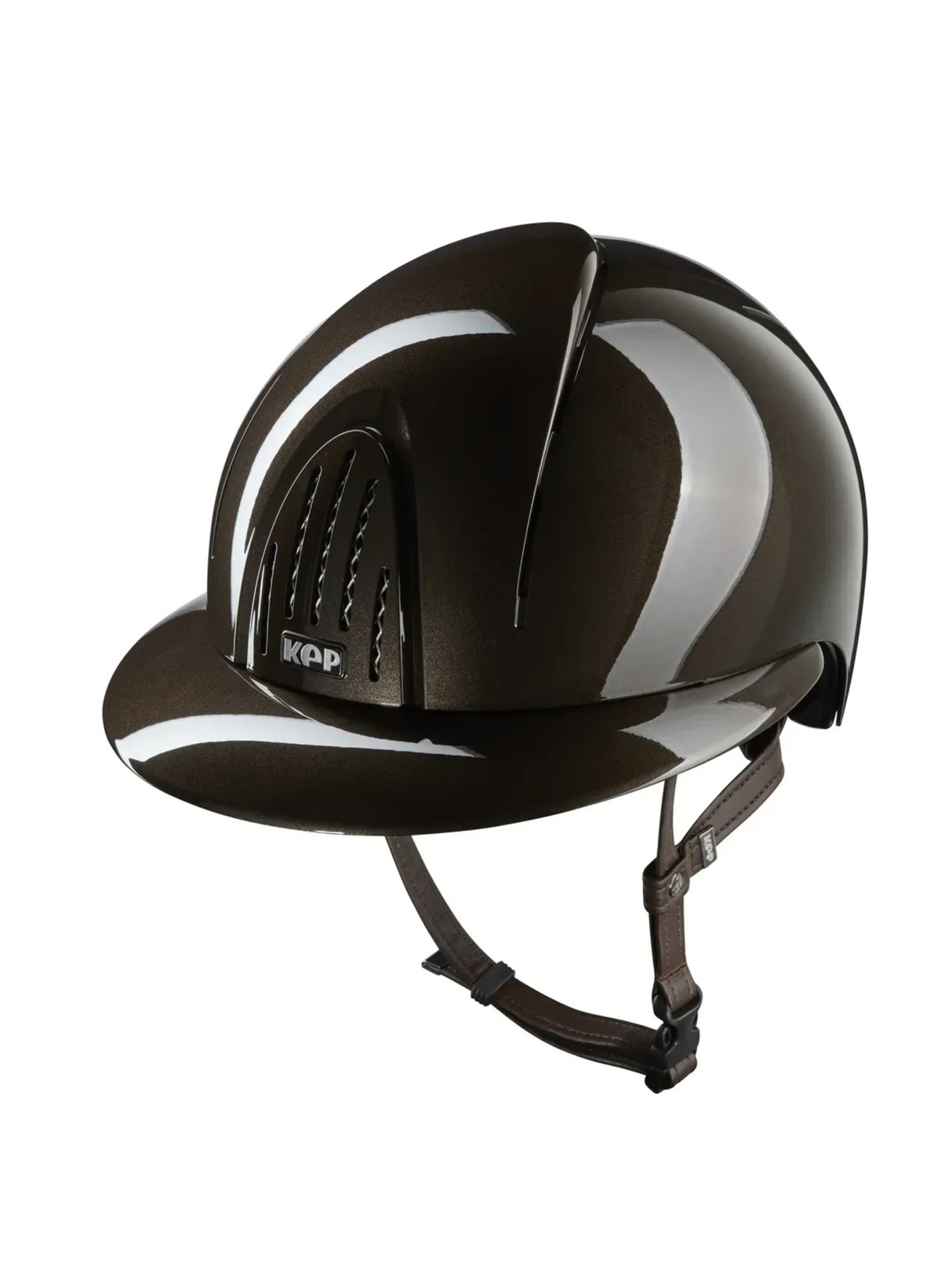 KEP Smart Nova Helmet Metal Polish Brown