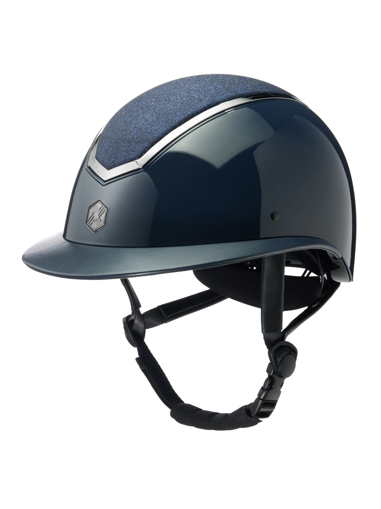 Charles Owen Kylo Sparkly Helmet Navy Gloss/Pewter