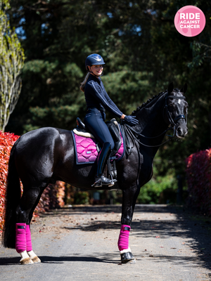 Equestrian Stockholm Dressage Saddle Pad Faded Fuchsia