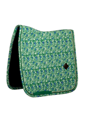 Kentucky Velvet Printing Dressage Saddle Pad Green/Navy