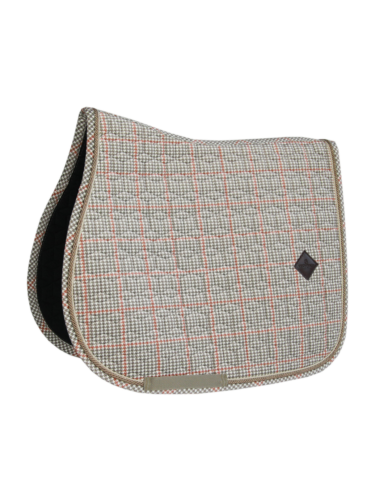 Kentucky Pied-de-Poule Jump Saddle Pad Beige
