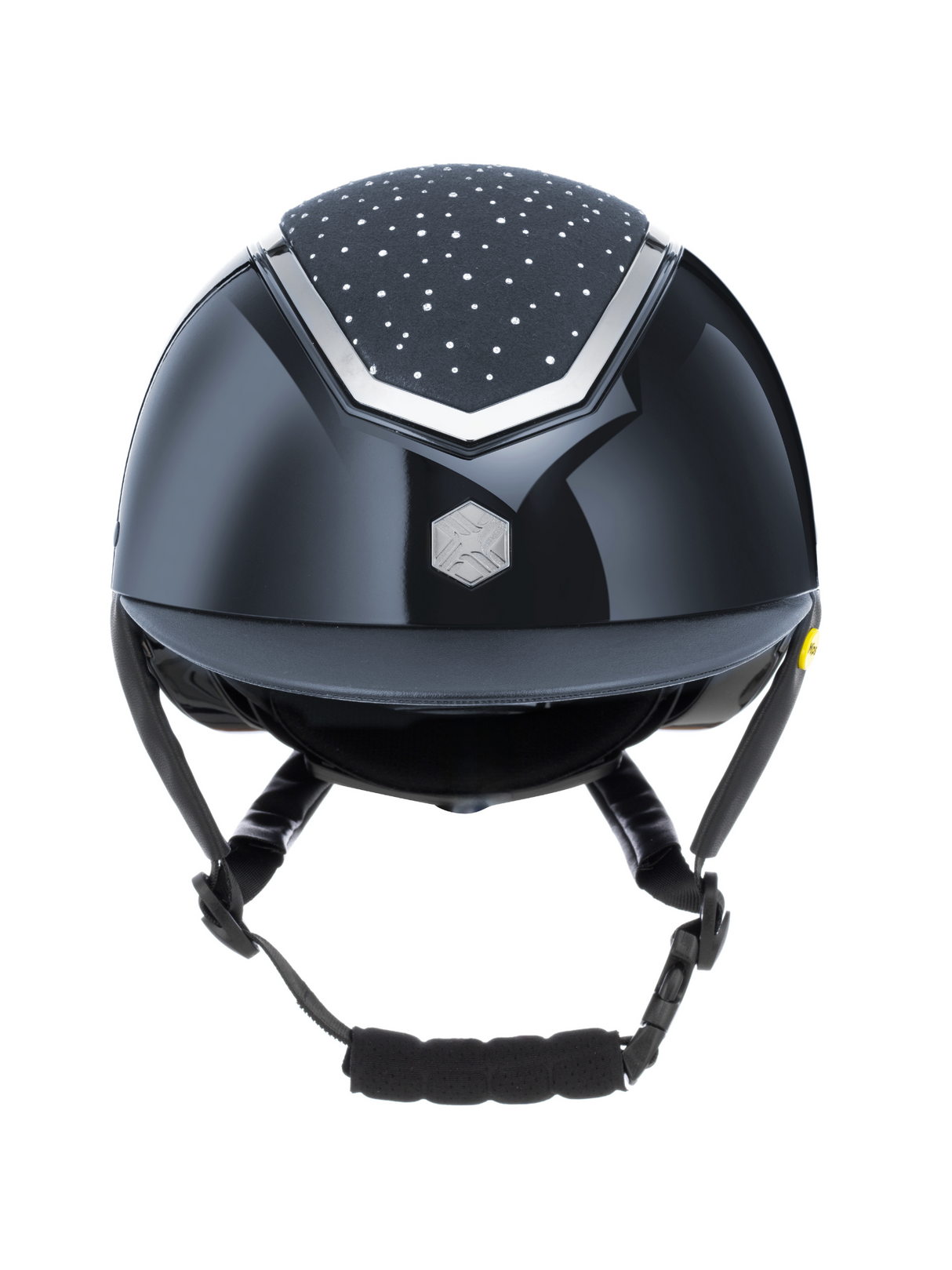 Charles Owen Kylo Crystal Helmet Navy Gloss/Silver