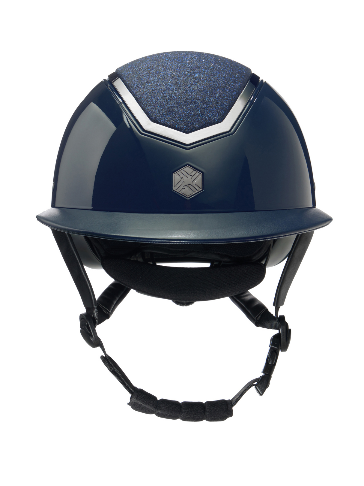 Charles Owen Kylo Sparkly Helmet Navy Gloss/Pewter