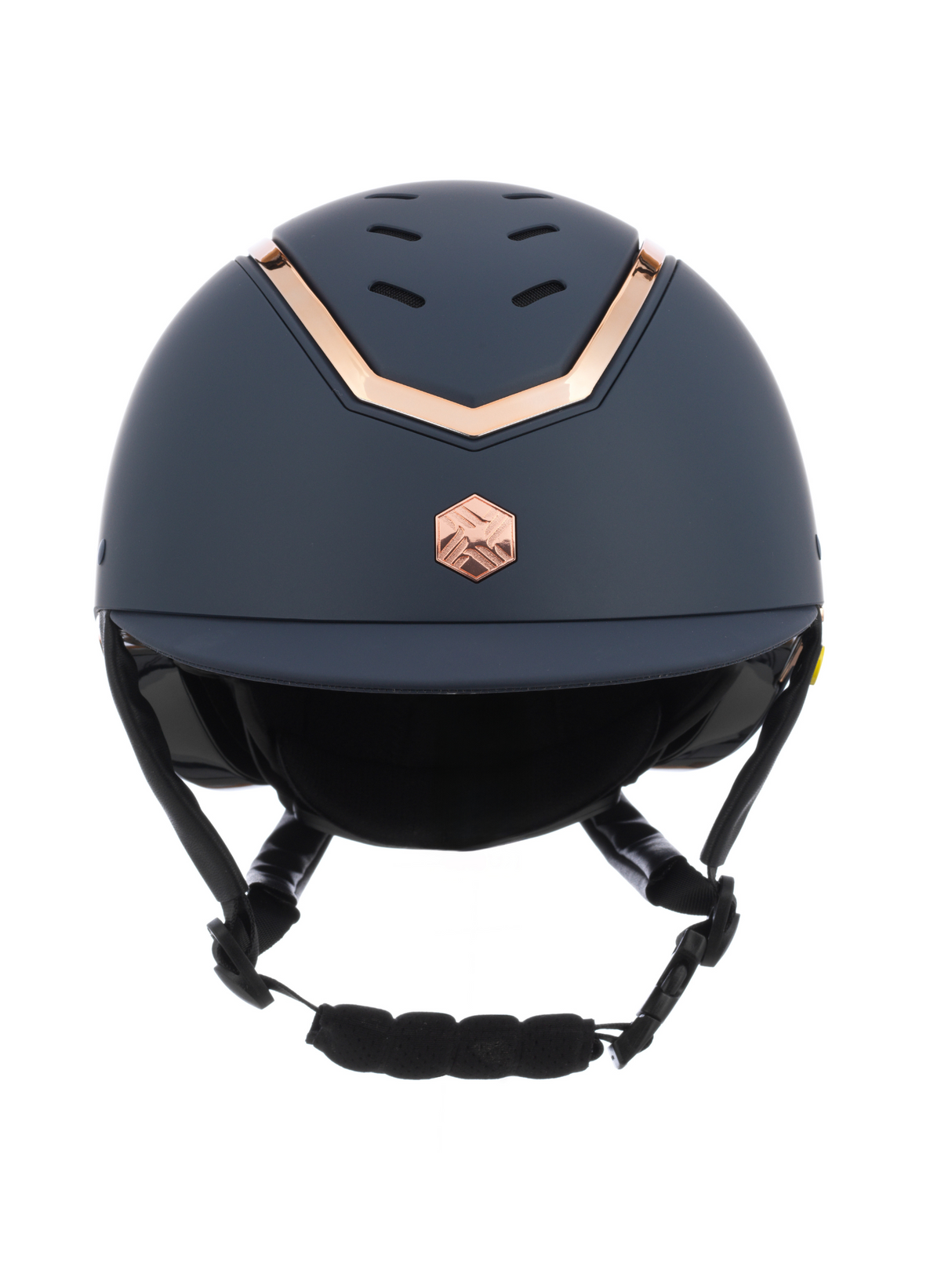 Charles Owen Kylo Helmet Navy Matte/Rose Gold