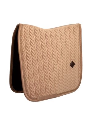 Kentucky Velvet Mini Pearls Dressage Saddle Pad Beige
