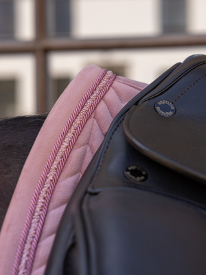 Kentucky Velvet Mini Pearls Dressage Saddle Pad Old Rose