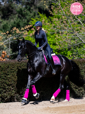 Equestrian Stockholm Dressage Saddle Pad Faded Fuchsia