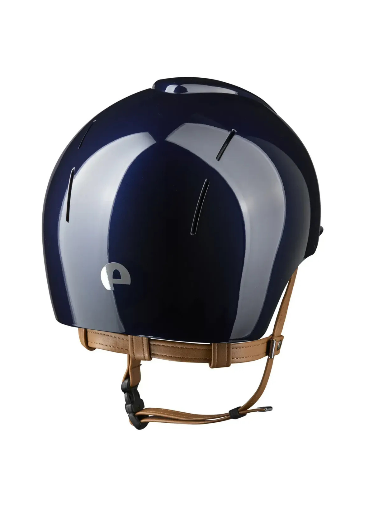 KEP Smart Nova Helmet Metal Polish Blue - Beige Chinstrap