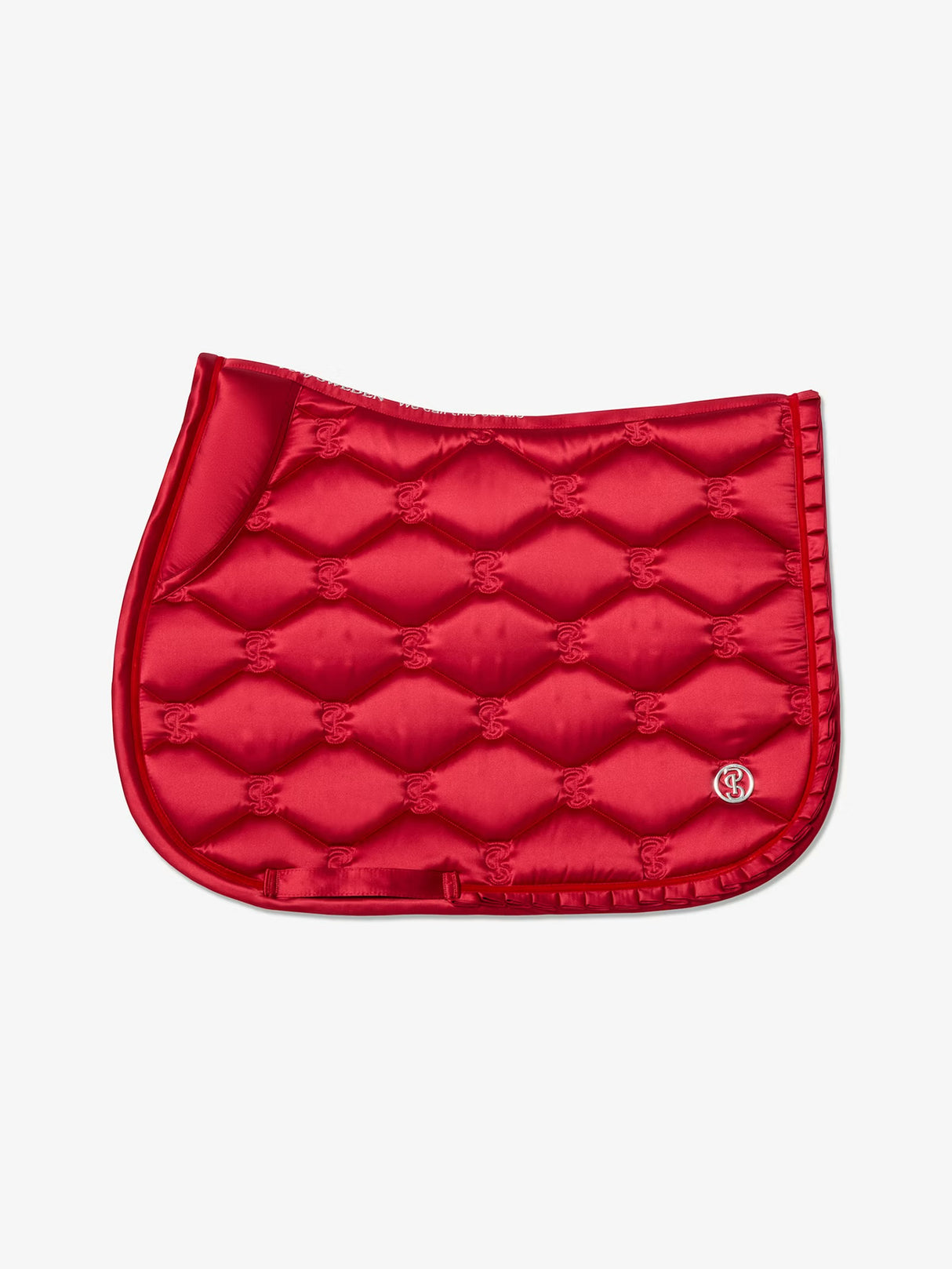 PS of Sweden Ruffle Jump Saddle Pad Cranberry Red