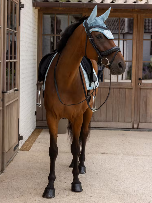 Kentucky Velvet Printing Dressage Saddle Pad Light Blue
