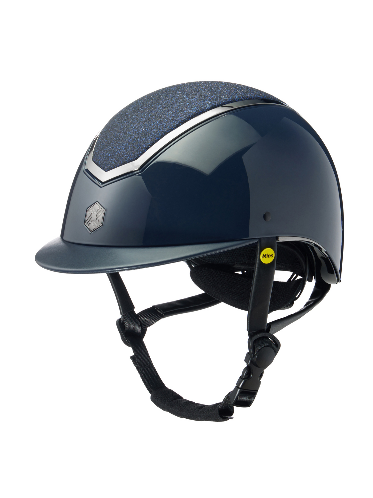 Charles Owen Kylo Sparkly Helmet Navy Gloss/Pewter