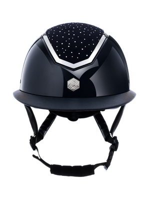 Charles Owen Kylo Crystal Helmet Navy Gloss/Silver