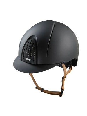 KEP Smart Nova Helmet Textile Black - Beige Chinstrap