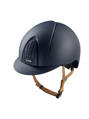KEP Smart Nova Helmet Textile Blue - Beige Chinstrap