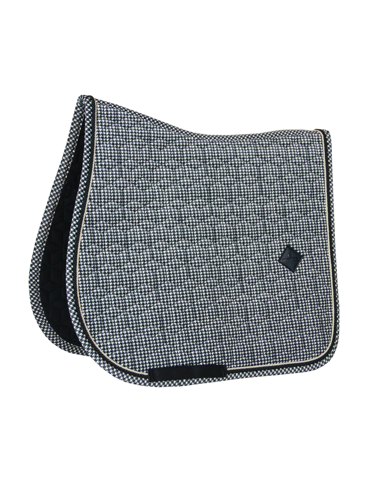 Kentucky Pied-de-Poule Jump Saddle Pad Black