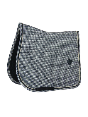 Kentucky Pied-de-Poule Jump Saddle Pad Black