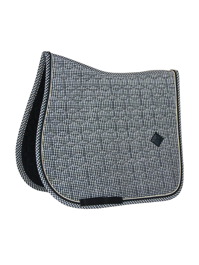 Kentucky Pied-de-Poule Jump Saddle Pad Black