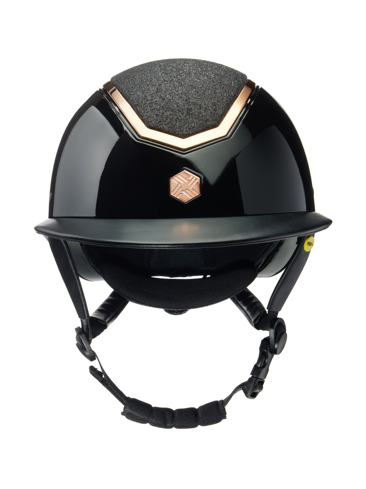 Charles Owen Kylo Sparkly Helmet Black Gloss/Rose Gold