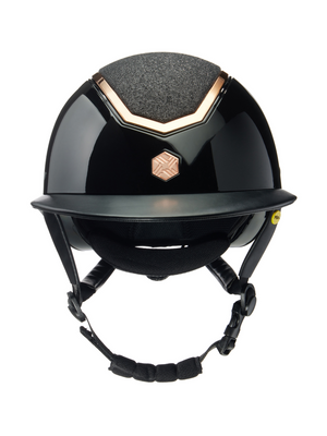 Charles Owen Kylo Sparkly Helmet Black Gloss/Rose Gold