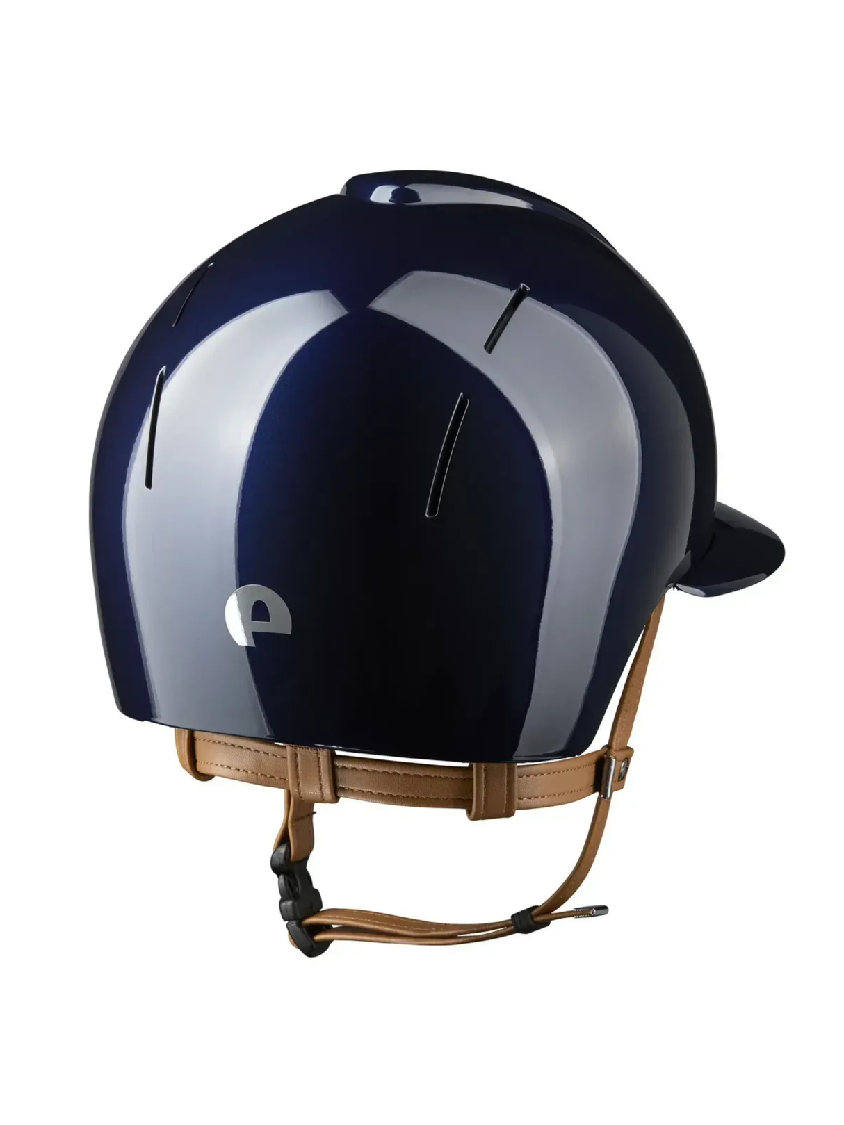 KEP Smart Nova Helmet Metal Polish Blue - Beige Chinstrap