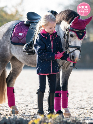 Equestrian Stockholm Jump Saddle Pad Faded Fuchsia