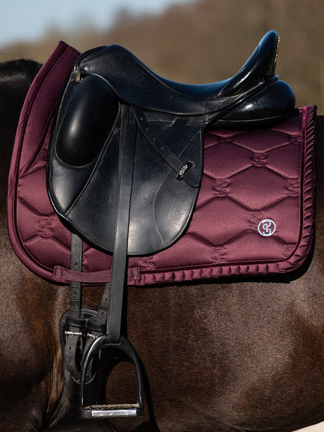 PS of Sweden Ruffle Dressage Saddle Pad Plum
