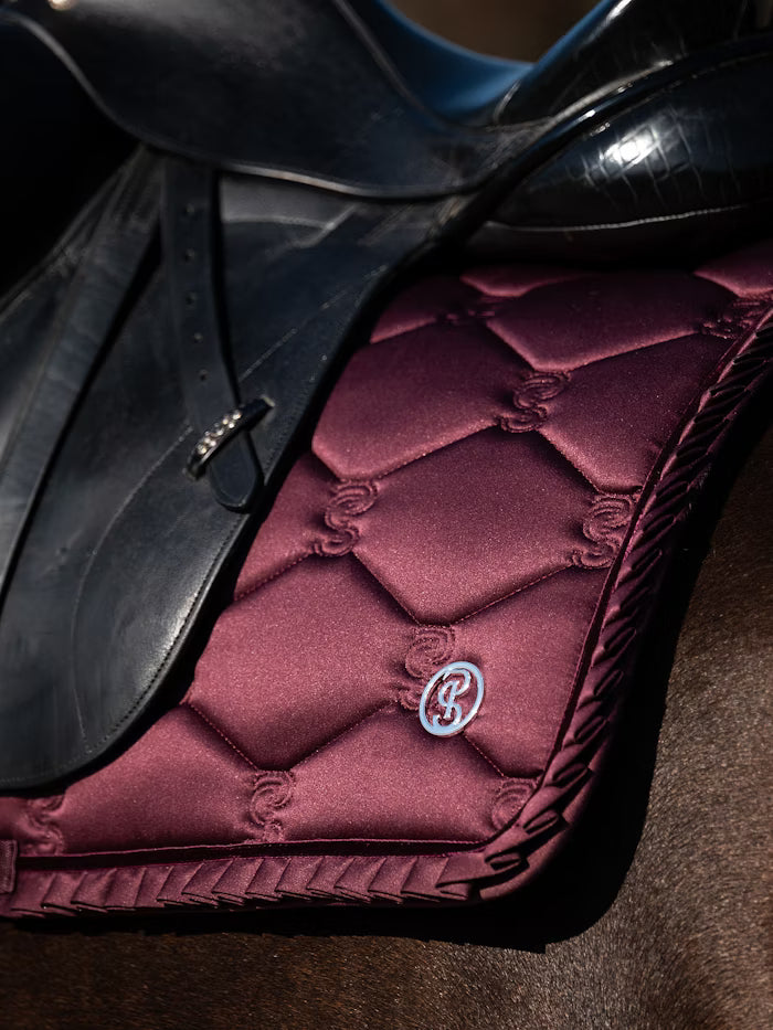 PS of Sweden Ruffle Dressage Saddle Pad Plum