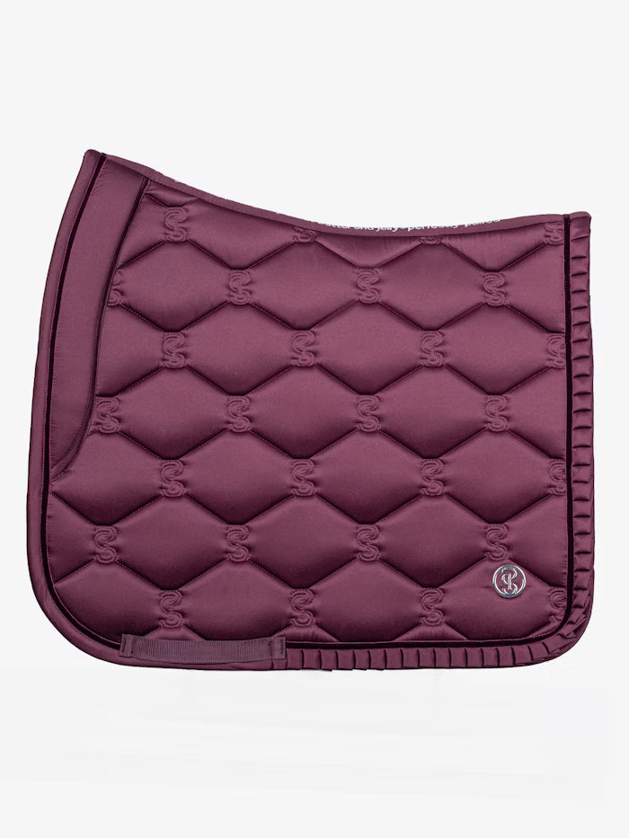 PS of Sweden Ruffle Dressage Saddle Pad Plum