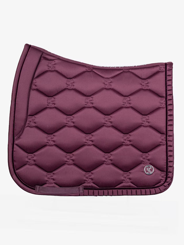 PS of Sweden Ruffle Dressage Saddle Pad Plum