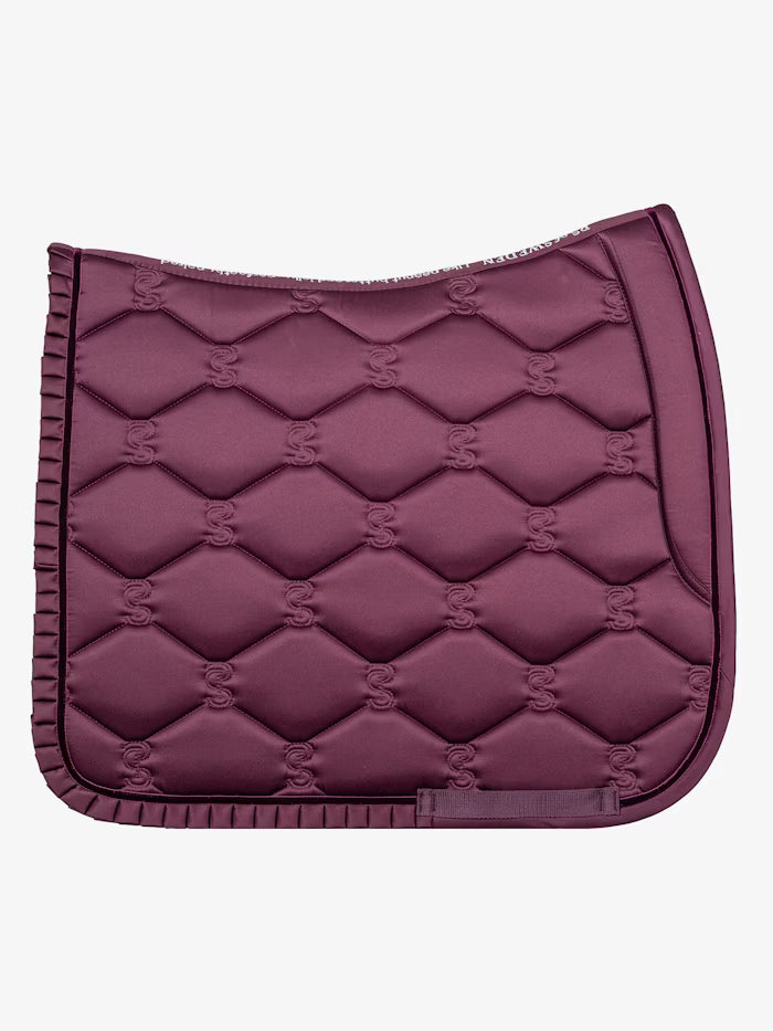 PS of Sweden Ruffle Dressage Saddle Pad Plum