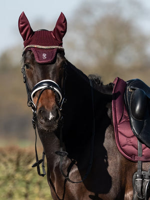 PS of Sweden Ruffle Ear Bonnet Plum