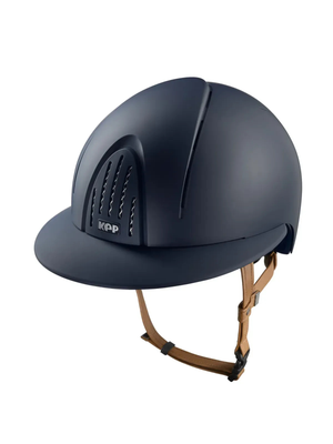 KEP Smart Nova Helmet Textile Blue - Beige Chinstrap