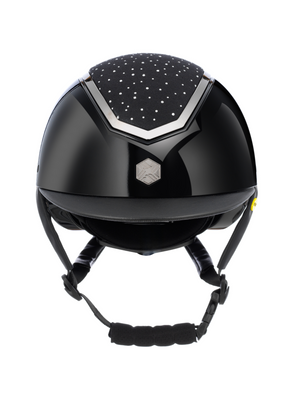 Charles Owen Kylo Crystal Helmet Black Gloss/Silver