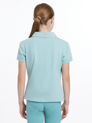 LeMieux Young Rider Polo Shirt Aqua