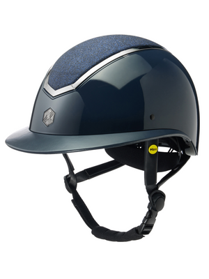 Charles Owen Kylo Sparkly Helmet Navy Gloss/Pewter