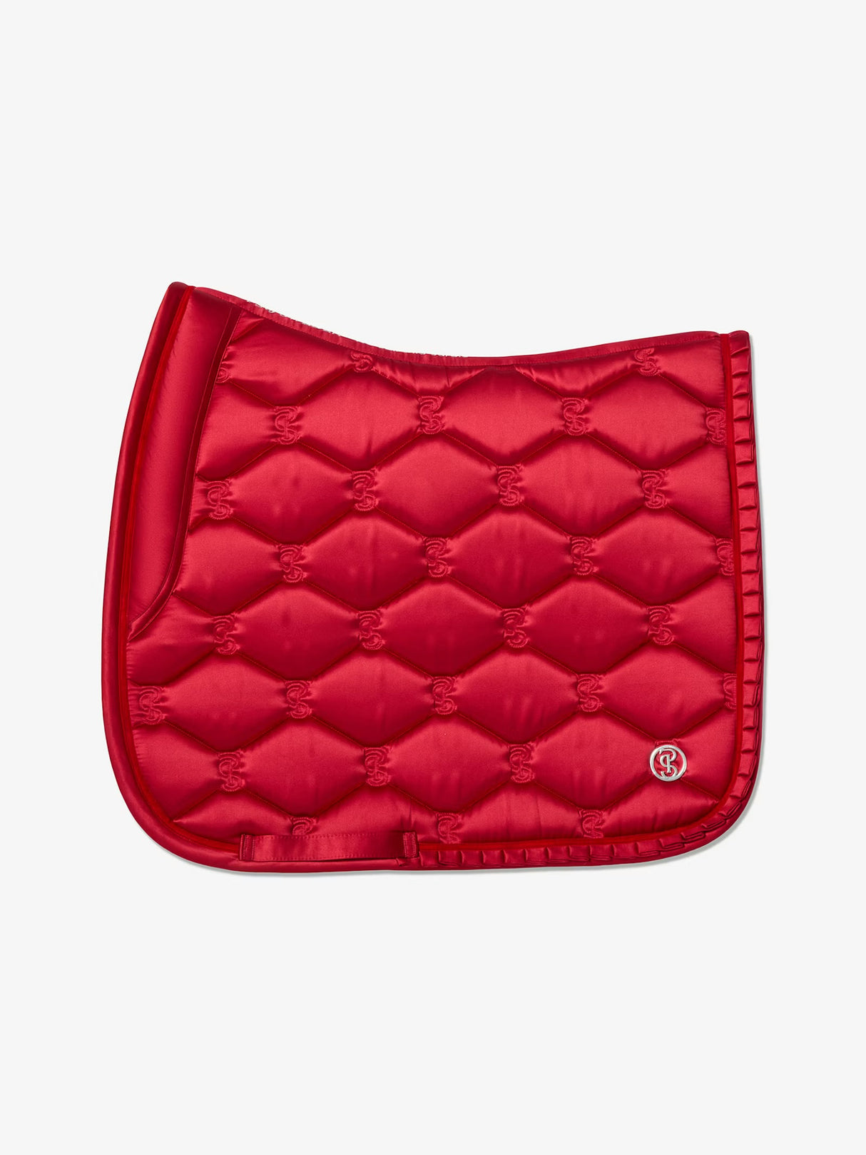 PS of Sweden Ruffle Dressage Saddle Pad Cranberry Red