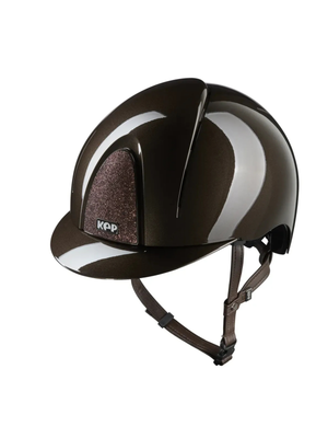 KEP Smart Nova Helmet Metal Polish Brown - Brown Star