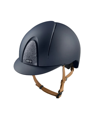 KEP Smart Nova Helmet Textile Blue - Silver Star - Beige Chinstrap