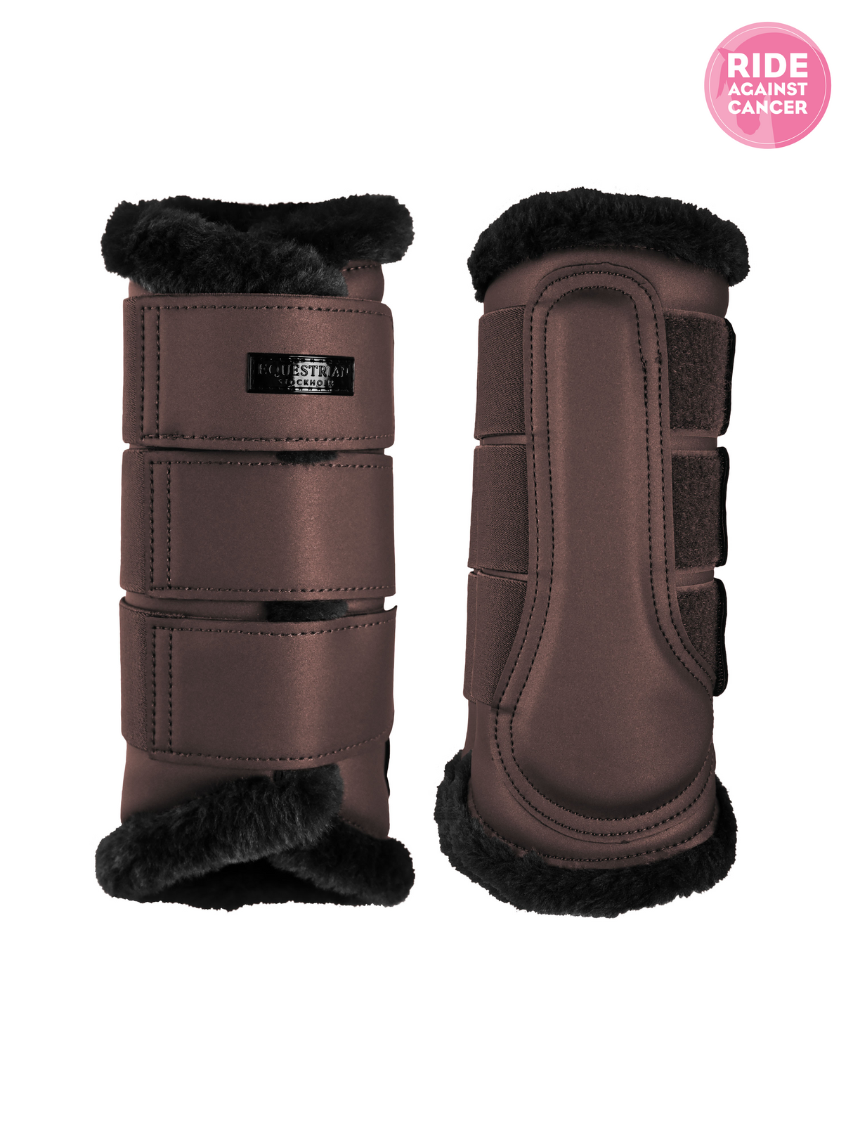 Equestrian Stockholm Fleece Brushing Boots Modern Mocha